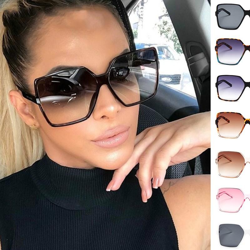 Luxury Oversized Sunglasses Women Men's Big Frame Vintage Square SunGlasses Driving Glasses Female Gafas De Sol Glasses