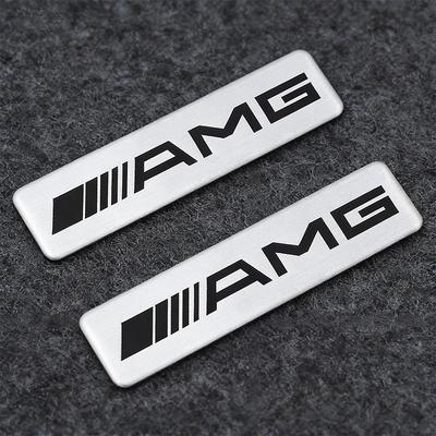 Metal AMG Logo Sticker Car Decoration 3D Sticker For Mercedes Benz AMG W223 W213 W206 W464 W247 W167 W166 W222 W205 W204 W177