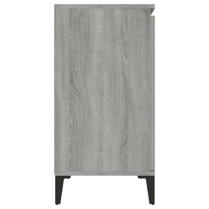 Low Sideboard - VIDAXL - Sonoma - 2 Doors - 2 Drawers - Engineered Wood - Grey