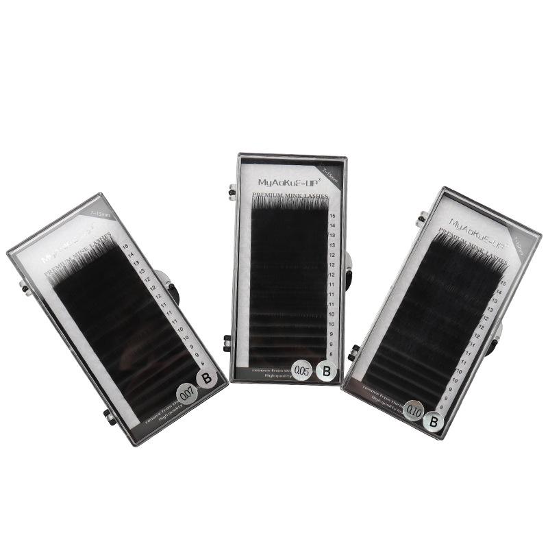 

Плотно Упакованные Накладные Ресницы из Норки - Натуральные, Мягкие и Одинарные 0.10mm C Curl 7-15mm