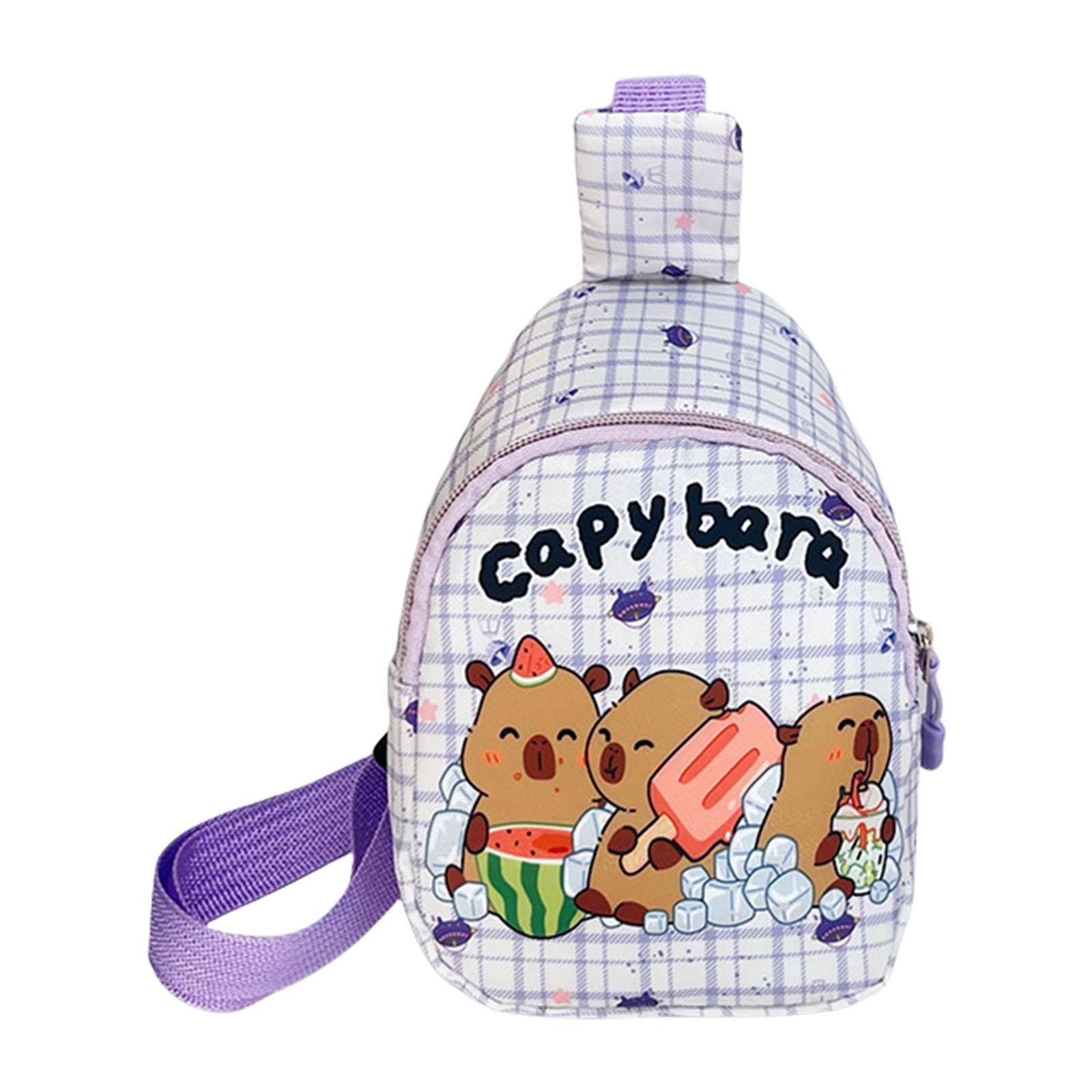 

Детская сумка-слинг, мультяжная детская дорожная сумка, нагрудная сумка, детская сумка через плечо, мини-рюкзак, рюкзак для дня, поясные сумки для девочек и мальчиков фиолетовый