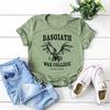 Basgiath War College Shirt Fourth Wing RoUnisextasy Fantasy YA Dark Academia Books TShirt Violet Sorrengail Xaden Riorson Tops