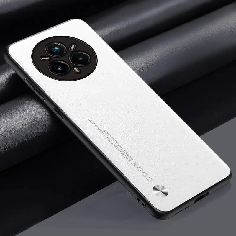 

Для Realme 14 Pro Plus чехол простой PU кожаный силиконовый TPU защитный чехол для Realme 14X 14Pro + 13 Plus ударопрочный жесткий бампер For Realme 14 Pro 4G белый