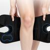 Sports Knee Pad Pre-Shaped Arc Sleeve with Silicone Knee Injury Prevention Anti-Slip Strip Adjustable Compression Neoprene