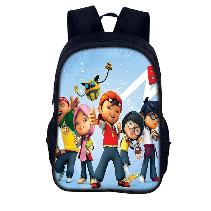 Elements Heroes Boboiboy Kids School Backpack With Durable Nylon Material For Elementary Students