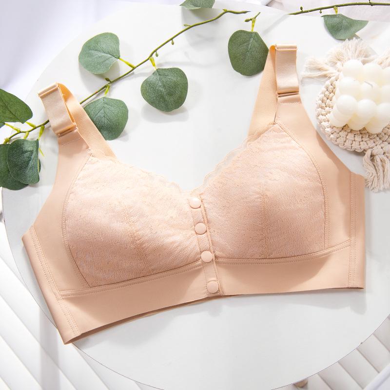 Comfortable Front-Buckle Wire-Free Vest-Style Bra for Middle-aged and Plus Size Women