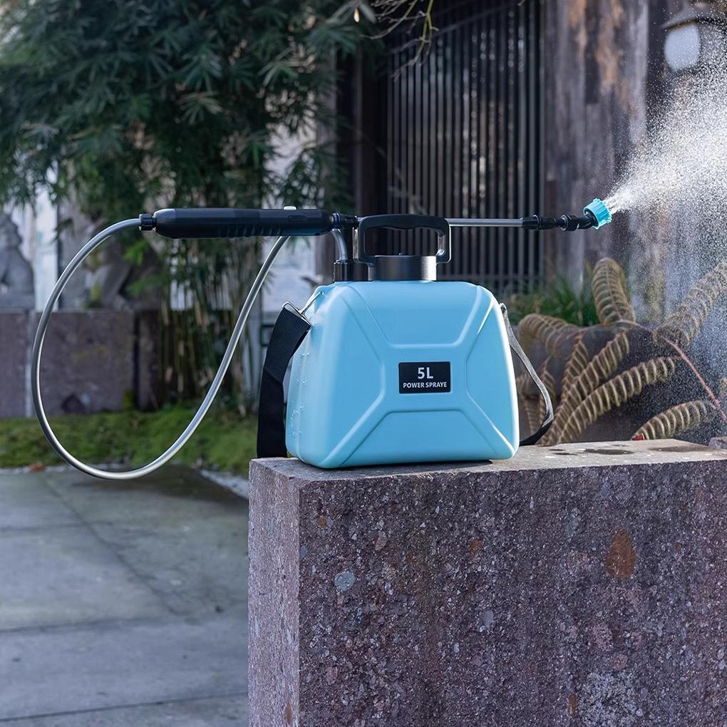 Neuer Elektrischer Gartensprüher, Tragbares Hochdruck-Gartengerät mit 2/3/4 Nebeldüsen zur Pflanzenbewässerung