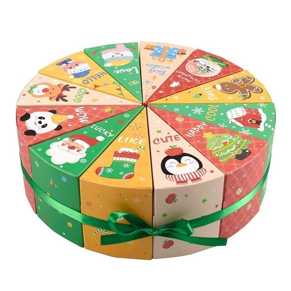 12pcs Christmas Present Box Handmade Xmas Wreath Boxes New Advent Calendar  Holiday Decor