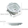 Folding Foot Bath Bucket, Compact Storage, Space-Saving, Lightweight, Portable, Perfect for Home Use, Keeps Feet Warm (Light Green)