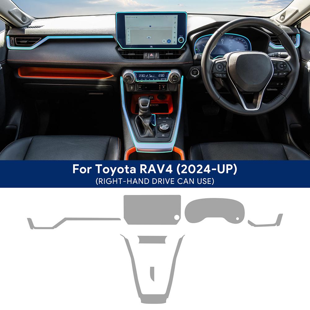 

Для TOYOTA RAV4 2024 2025 салона автомобиля центральная консоль прозрачная защитная пленка TPU антицарапина ремонтная пленка аксессуары ремонт for rav4 2024