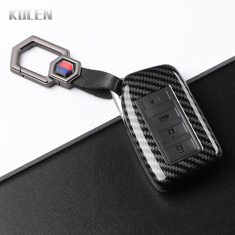 Abs Carbon Fiber Style Car Key Case Cover For Lexus Rx350 Nx300 Es300H Rx450H Gs300 Gx470 Is250 Es350 Lx570 Gx460 Nx300H Is300H