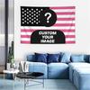1pc Personalized Photo Customized American Flag Tapestry, Room Decoration Banner Tapestry Customized for Family, Pets, Idols