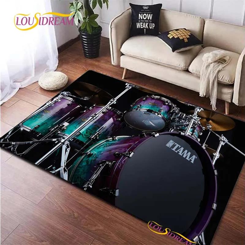 Fashion Brand Drums Carpet for Living Room Bedroom Rugs Kids Kitchen Door Unslip Floor Mats Birthday Gift Photography Props Rug