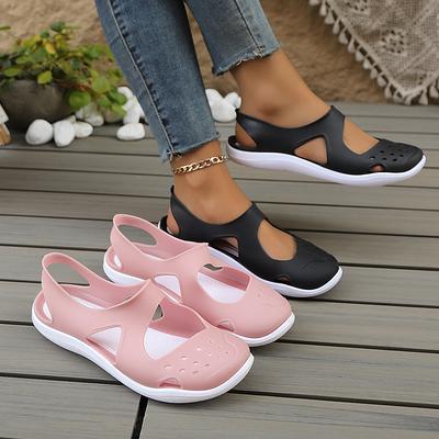 Sandales pour femmes 2025 Nouvelles Sandales d'été transparentes Chaussures d'infirmière pour femmes Légères Plage extérieure Sandales en gelée Zapatos De Mujer