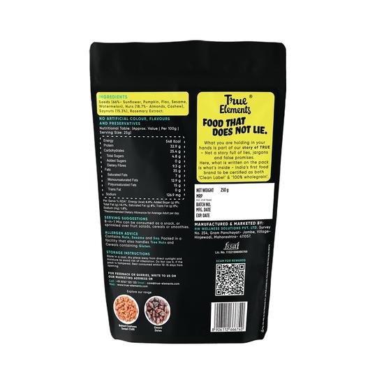 True Elements 8 In 1 Seeds and Nut Mix 250gm - Roasted Seeds | High Protein Snacks | Mix Seeds for Eating  | Rich In Fibre,Protein | Diet Snacks