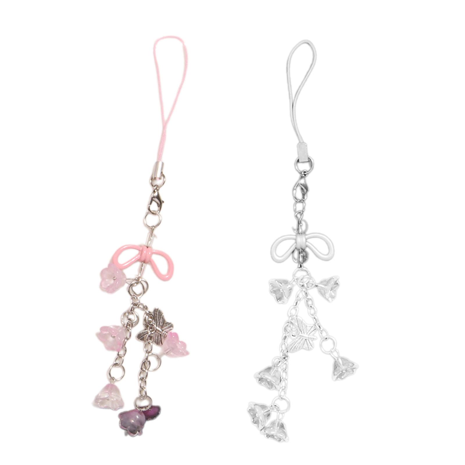 

Цепочки для телефона Уникальный брелок Ландыши Шарм для телефона Подвески для телефона Ремни Идеальный подарок для модных личностей