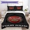Custom Name Arsenal ARSENAL Bedding,Quilt Set Quilt Cover Pillowcase Home Birthday Gift(1 * Duvet Cover + 2 * Pillowcase, Without Core)_xia