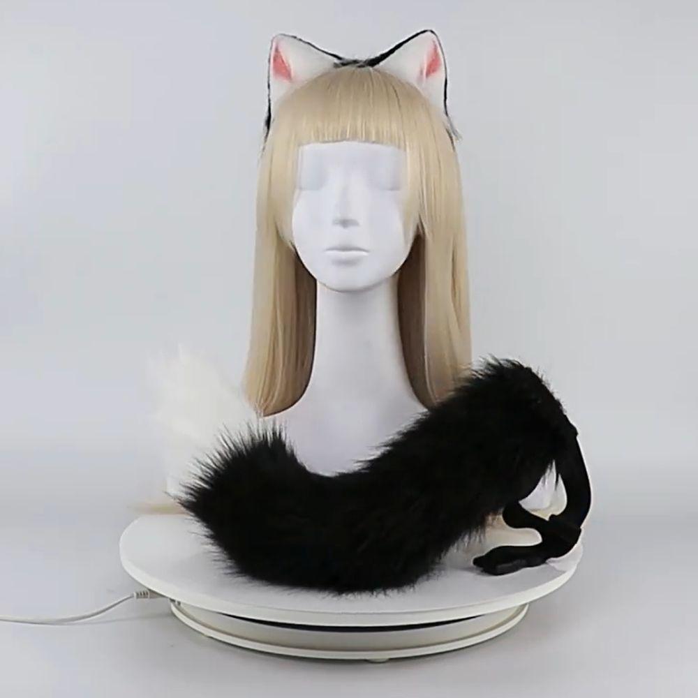 1 set Cat Tail Halloween Animal Cosplay Props Cat Ear Animal Cosplay Props  Kid‘s Gift