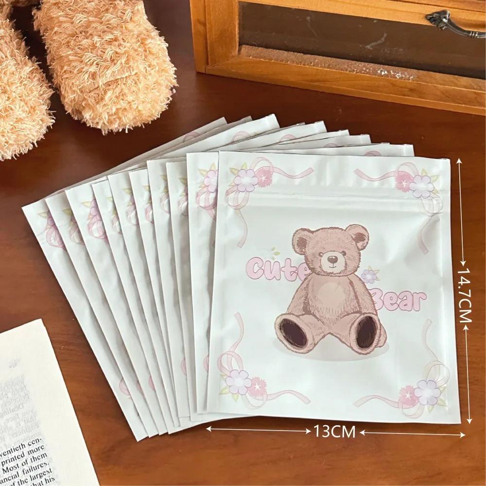 10Pcs New Cute Cartoon Zip-lock Bag Puppy Self Sealing Packaging Bags Aluminum Foil Plastic Self Sealing Pockets Snack