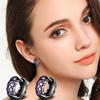 Sace Gems Classic Purple 3A Zircon Earrings for Women Wedding Party Gifts