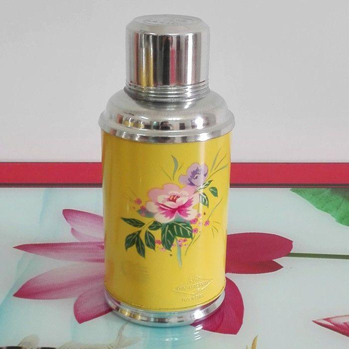0.8L old-fashioned nostalgic thermos glass inner iron shell insulation pot wedding supplies thermos old thermos commercial