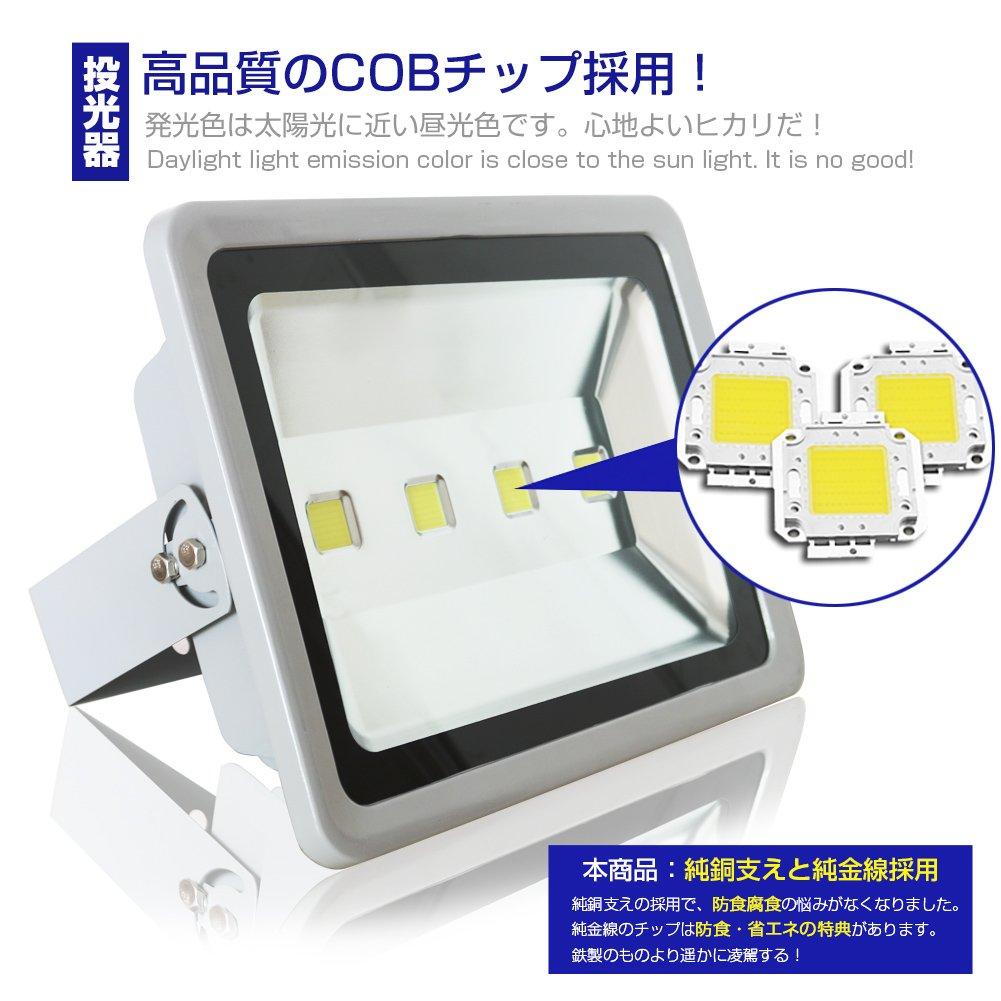 200W (2000W Equivalent) LED Floodlight, 17,000LM, Daylight White, 6500K, 130° Wide Angle, Waterproof, 3m AC Cord Included, Ideal for Signs, Fishing,