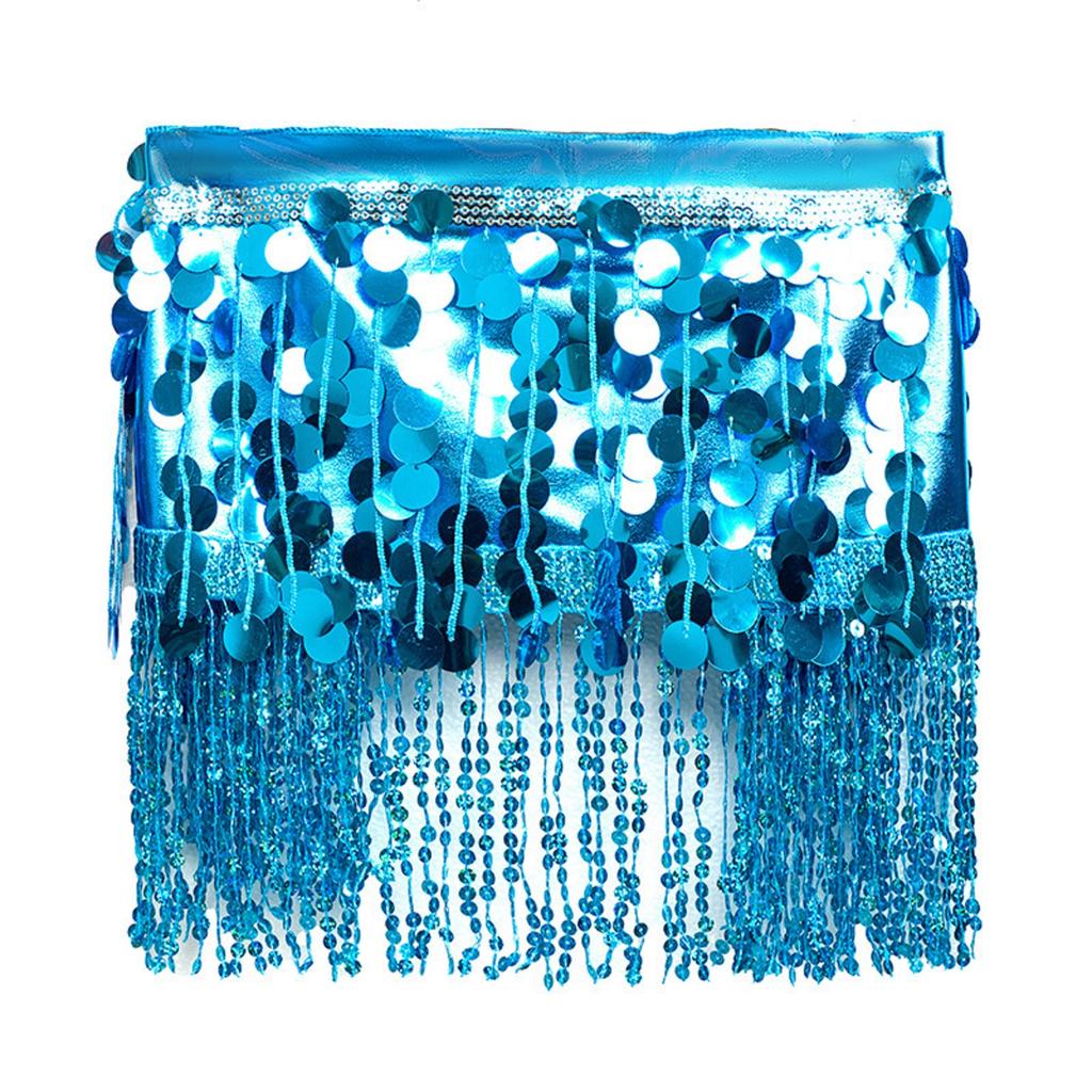 Lenço de Cintura para Dança do Ventre Feminino, Corrente de Cintura de Dança, Lenço de Quadril de Performance com Franjas