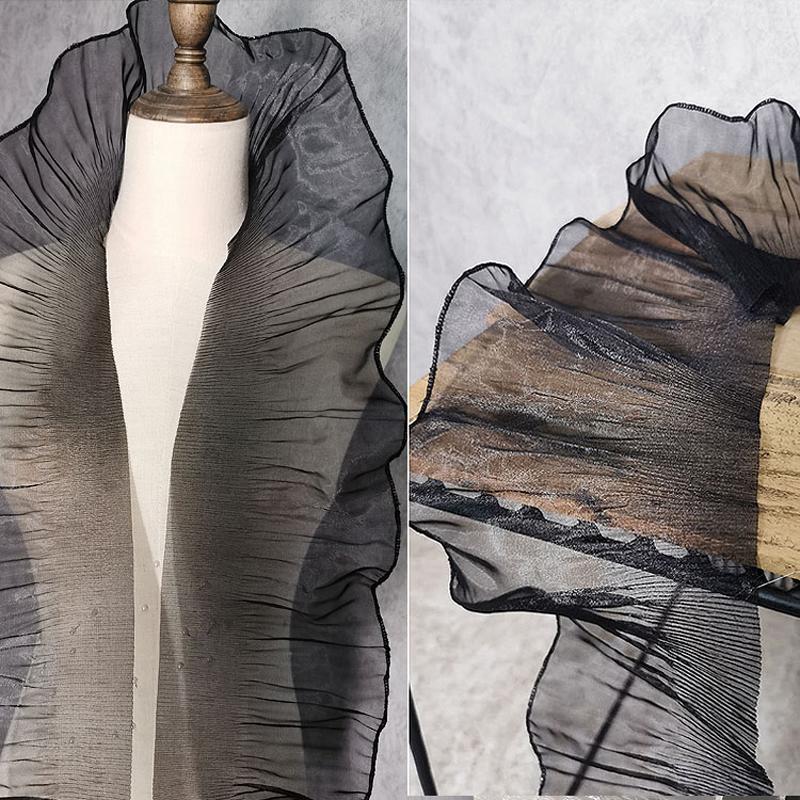 91cm Big Wave Flounces Lace Fabric Folds Accessories 15CM Wide