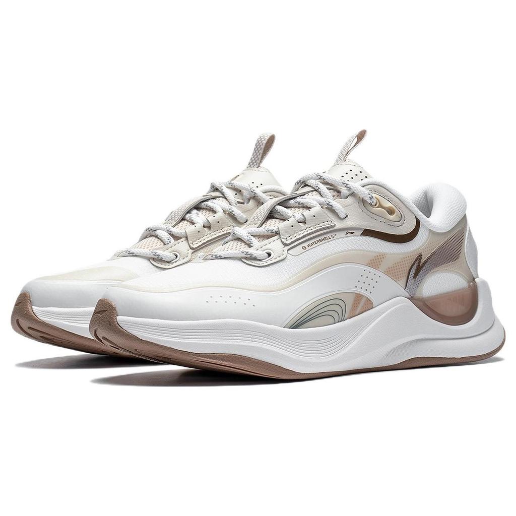 Li Ning Cloud Extreme Lightweight Rebound Low Top Sports Casual Shoes Women's White Gray AGLS108-4