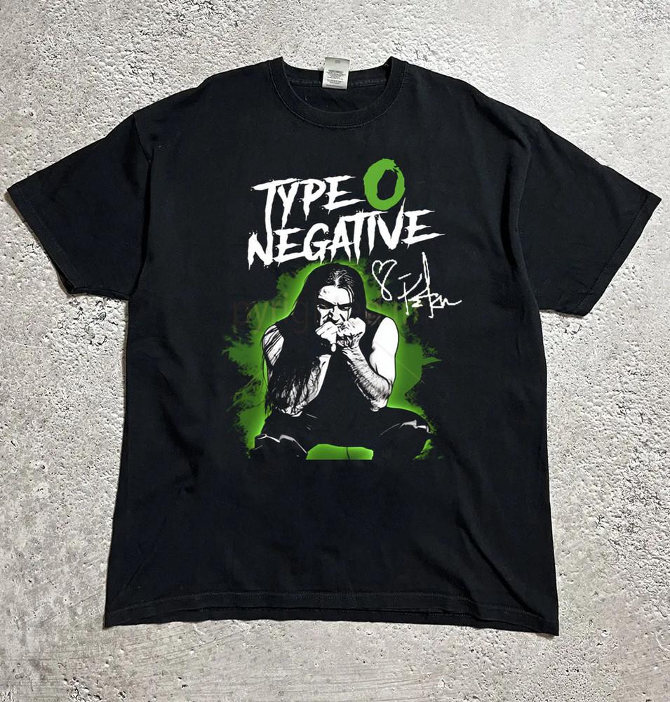 

Питер Стил Type O Negative Подписанная Футболка Черная Все Размеры S-5XL HH294 Унисекс Футболка XXXXL