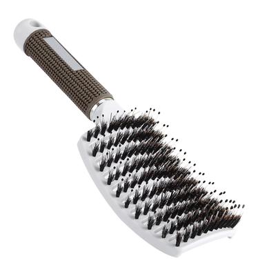 Salon Haarkamm Massage Luftkissen Borsten & Nylon Entwirren Kopfhautpflege Stylingwerkzeuge(Weiß)