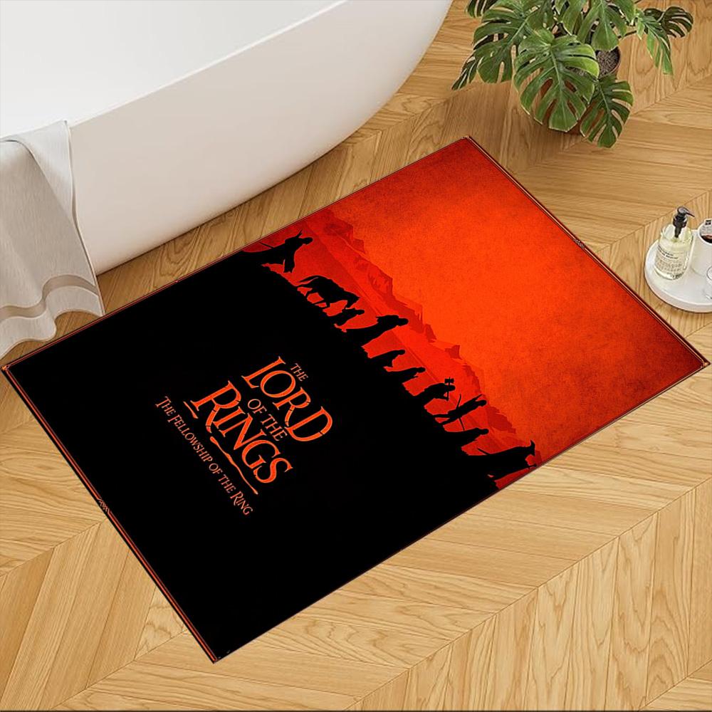 Lord Rings Floor Rug Office Rug Design for Hallway Study Room Game Room Dining Room Anti-slip Rug Decorate Offices Perfect Gift for Women/Men