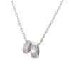 New Trendy Small Waist Necklace for Women, Light Luxury, Niche, High-end, Exquisite Double Ring Collarbone Chain, Neck Chain, Sweater Chain