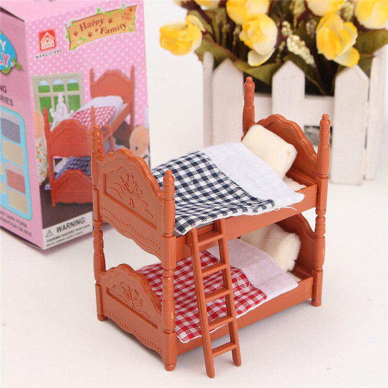 Miniatura Dollhouse Fluctuation Bed Acessories Sets for DIY Mini Doll House Miniatures Furniture Toys Gifts for Children