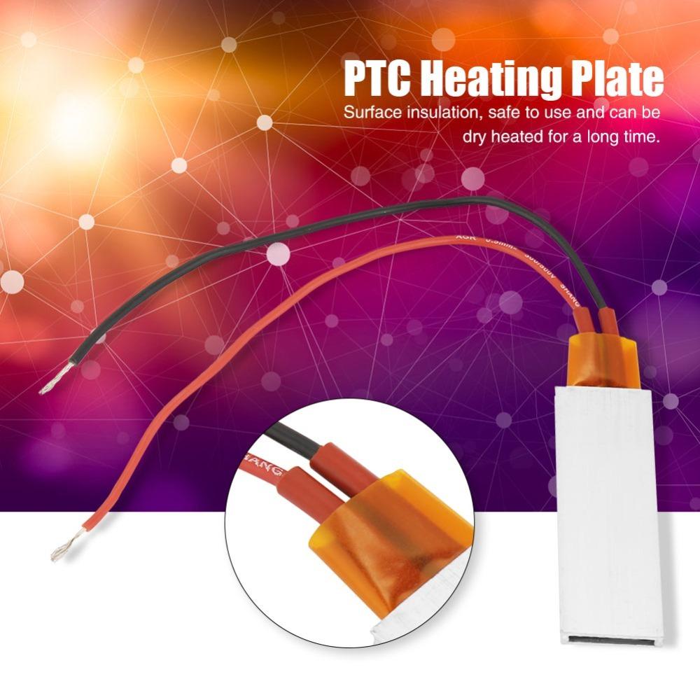 60*21mm PTC Heating Plate 70℃/110℃/200℃ Thermostatic Heating Plate  Industrial Heating