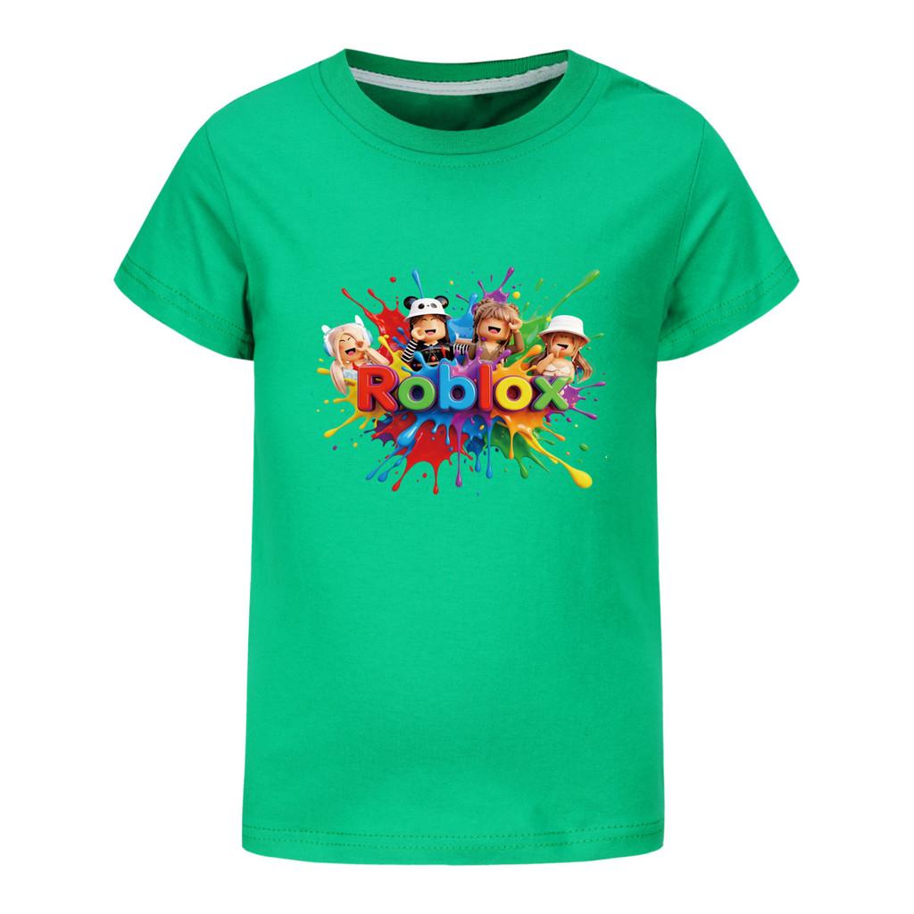 5575 Kids Boys Girls Roblox Print Short Sleeves T-Shirt