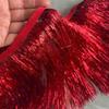10M Long 15cm Wide Sequin Tassel Fringe Lace Edge for Stage Performance Wear Sewing Decoration