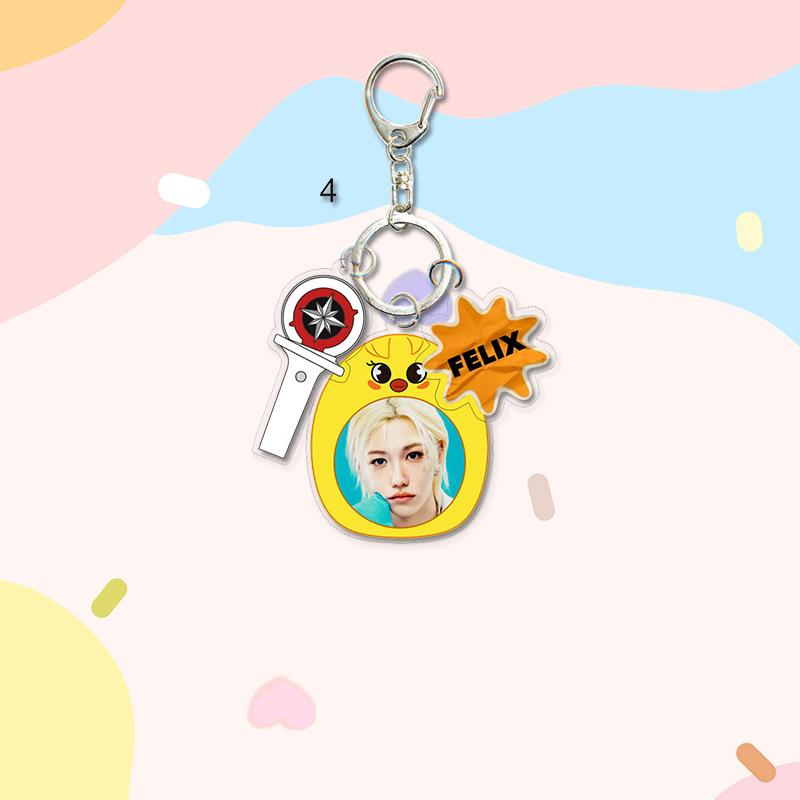 1pc Stray Kids Keychain Cute Cartoon Figure, Bang Chan Lee Know Changbin Hyunjin Han Felix Seungmin I.N Animal Onesie Pajamas Keyring, STAY Fans Gift