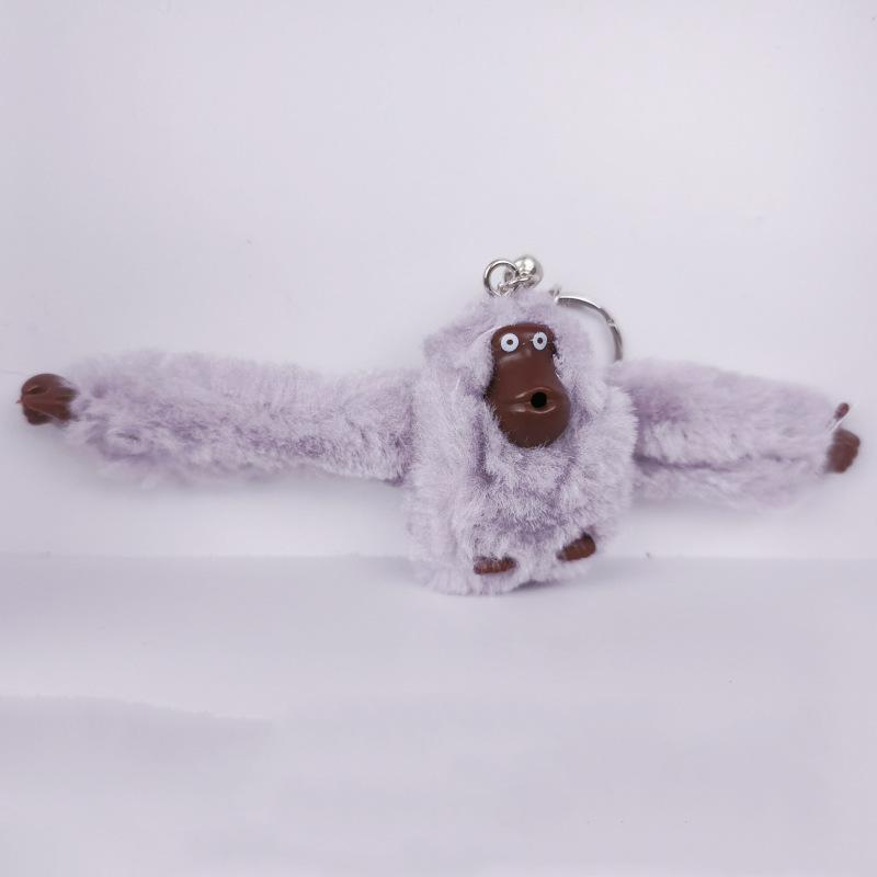 Cute Long-Tailed Monkey Key Chain Cartoon Cute Monkey Keychain Plush Toy Doll Bag Accessories Gift For Children