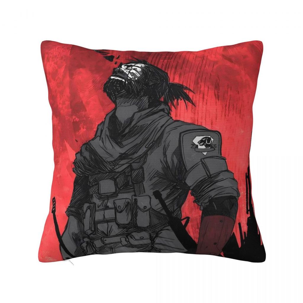 Metal Gear Solid Snake Game Pillow Cover Polyester Pillow Case Cushion Cover Funny Pattern Pillowcases For Sofa Home Decoration