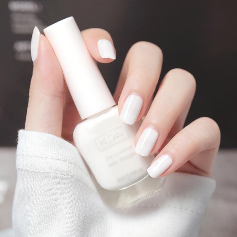 Matcha Green Quick-Dry Peelable Nail Polish - Odorless, No Bake, Long-Lasting Base Coat for Students