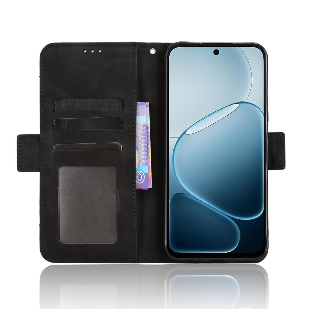 Kožené pouzdro na telefon Oppo A6x 4G/Oppo A6x 5G, peněženka s více sloty na karty