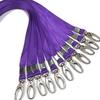 100 Stück Lanyards Schwarzes Lanyard für Ausweise Nylon-Lanyard Großhandel Clip Drehhaken für Büro-Ausweise Schlüsselanhänger