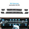 11/12/14pcs Dashboard Air Conditioner AC Button Heater Switch Cover For BMW 5 6 7 Series X5 X6 F10 F18 F06 F12 F01 F02 F15 F16