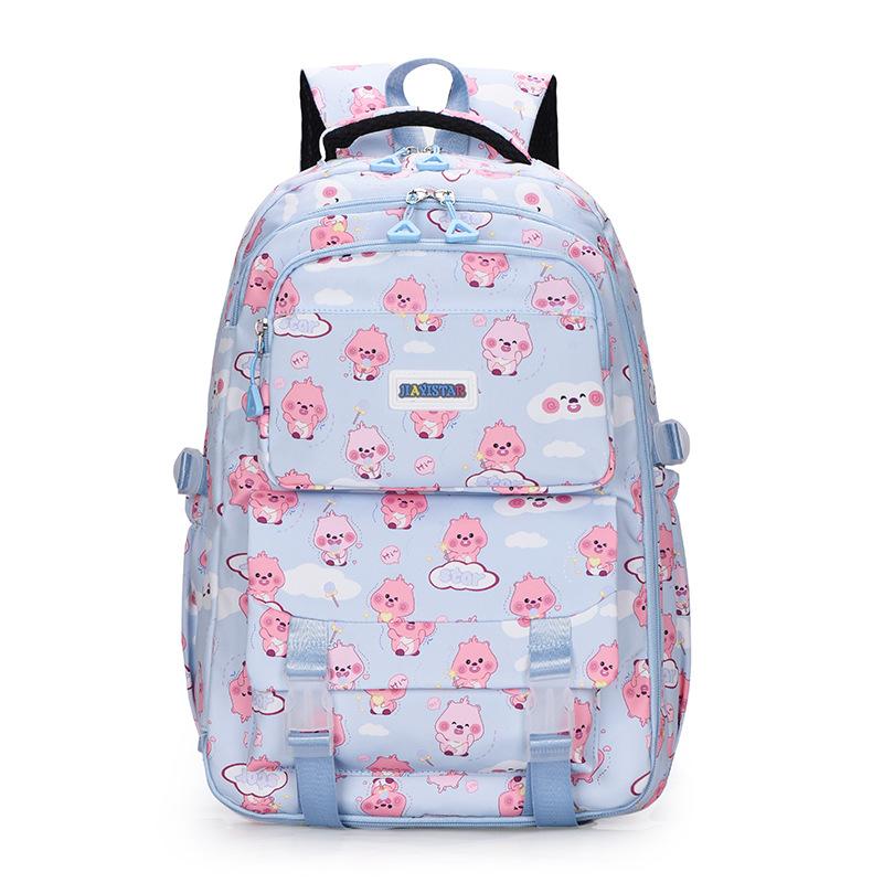 Women's Multi-Function Large Capacity Backpack Cartoon Print Student Schoolbag