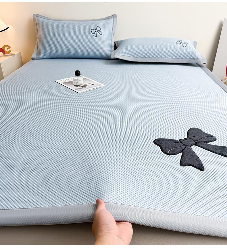 Spring/Summer New PE Medium Molecular Bean Cool Mat Flat Mat Set of Three, Washable Student Dormitory Cool Mat Set of Three