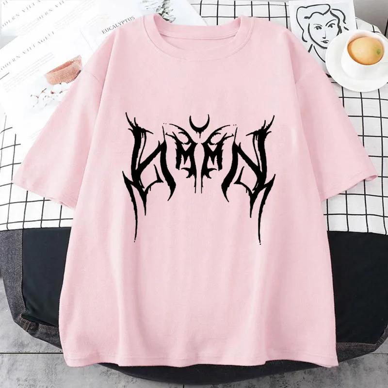Y2K Dame T-skjorte Hip-hop Løs Punk Bokstaver Trykk Dame Harajuku Oversized Kortermede Topper Y2K Klær Vintage T-skjorte