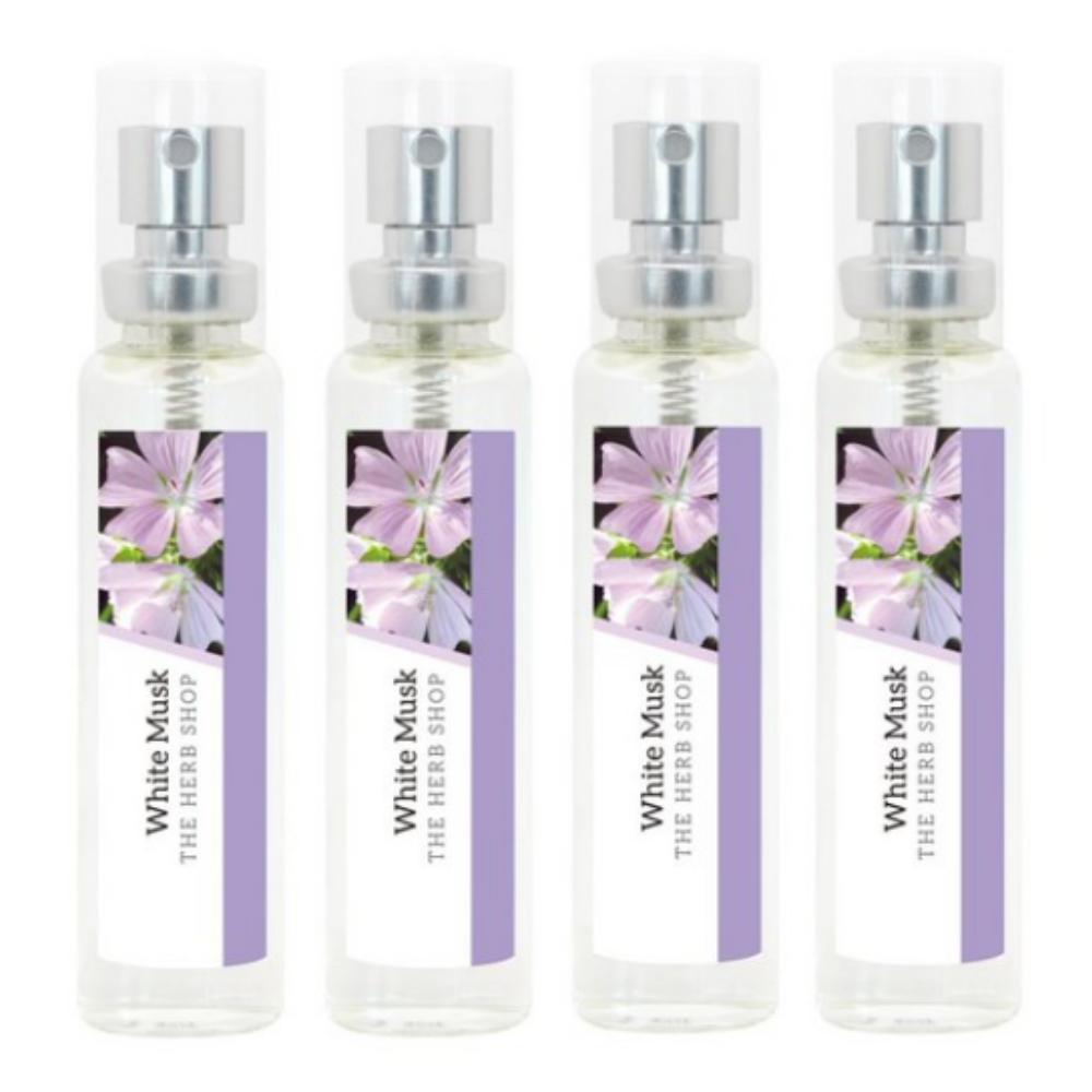 Mini Perfume : White Musk Eau de Toilette of The Herb Shop 4 x 18ml