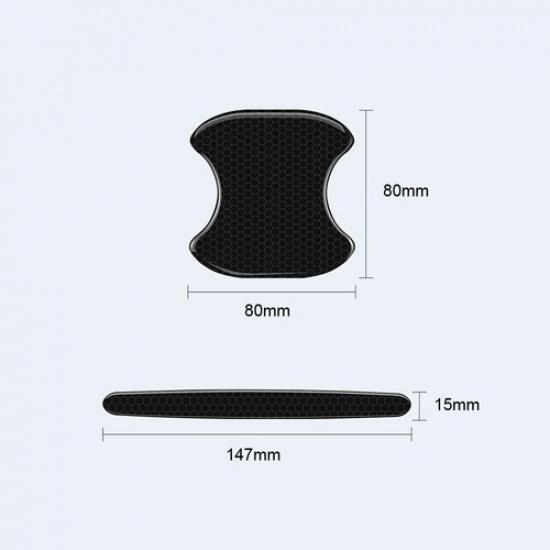 4/8pcs Car Door Handle Bowl Protector Cover Anti Scratch Sticker Accessories