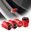 4 stuks Auto Styling RalliArt Embleem Wiel Band Ventieldopjes Stuurpen Hoes Stofkappen Voor Mitsubishi RalliArt Lancer 9 10 Asx Outlander